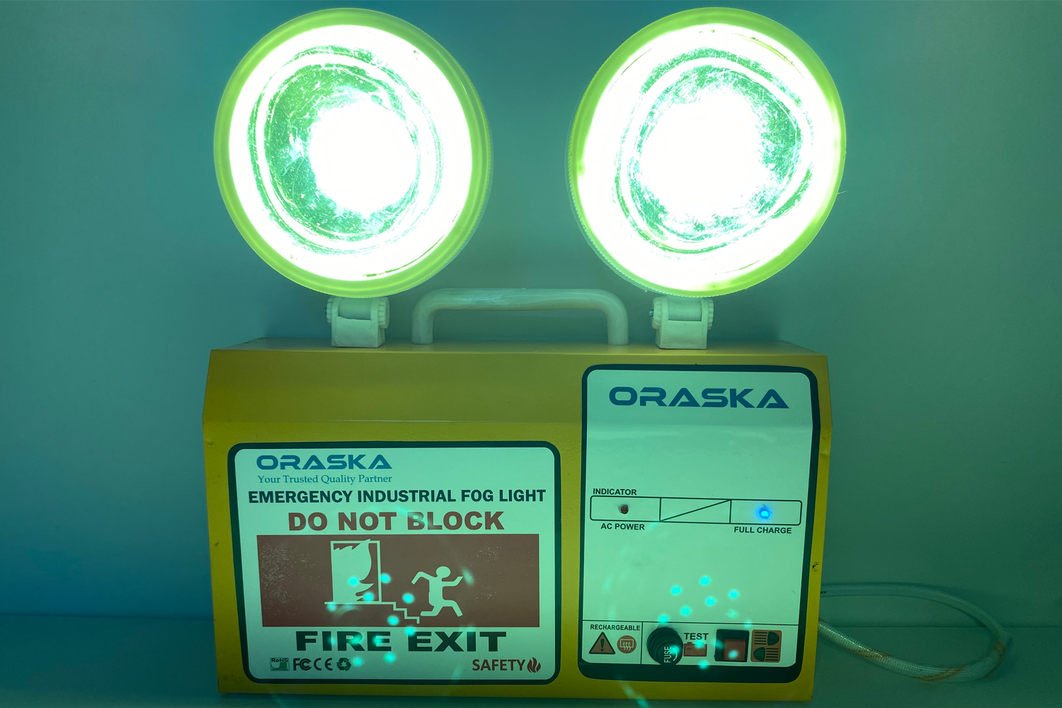 ORASKA Lycan459 Yellow 24W Emergency Fog Light – 6V Battery Auto Shutdown Feature World's Best Quality Made in Bangladesh