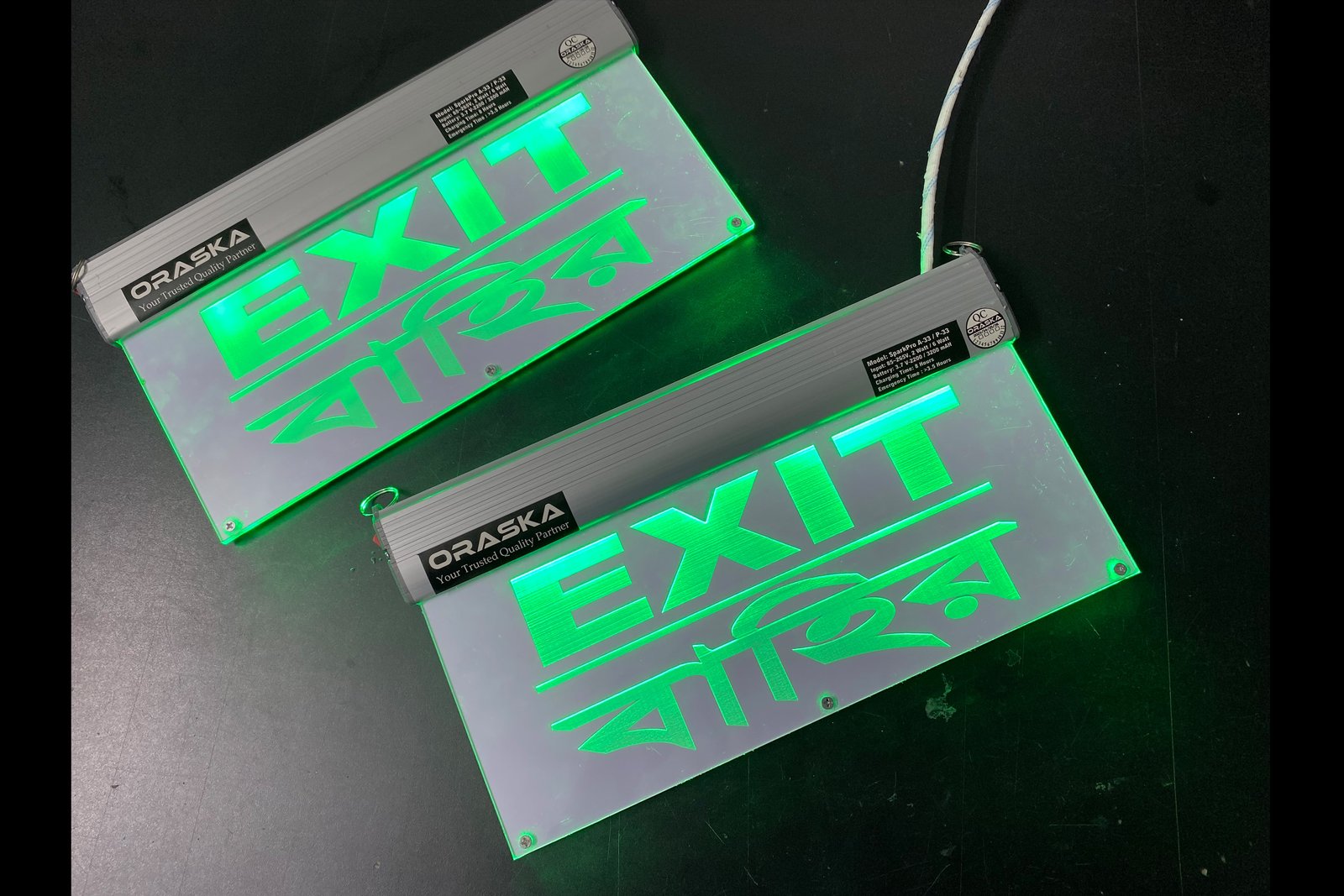 ORASKA Both Side Clear Exit Bahir Sign Light Bangladesh