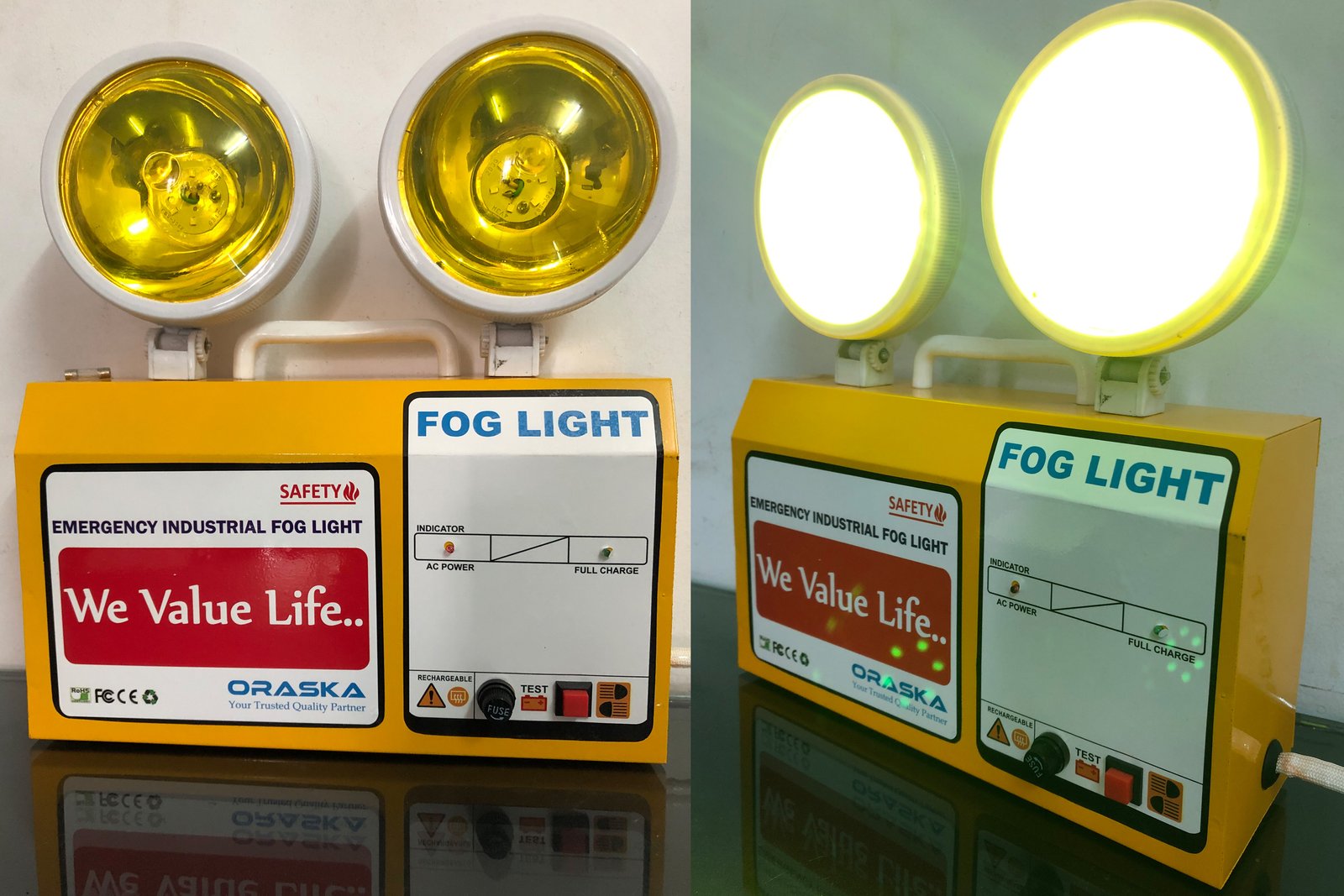 ORASKA Cheap Price Emergency Fog Light Bangladesh with Li-ion Battery 6Watt Light
