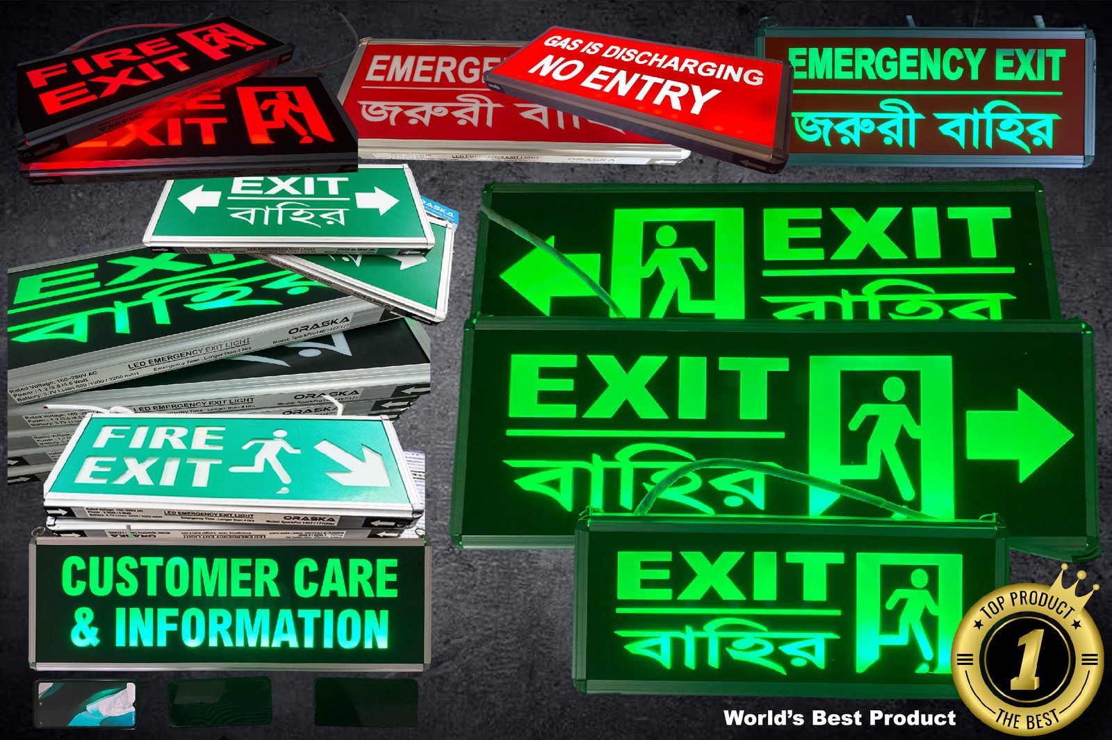 Slim Type Exit Sign Light